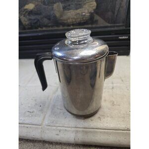 VTG Revere Ware Coffee Pot Percolator 4 Cup 1801 Double Ring Copper Bottom